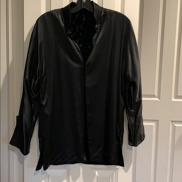 Reversible velvet/ satin evening jacket - Picture 3 of 4